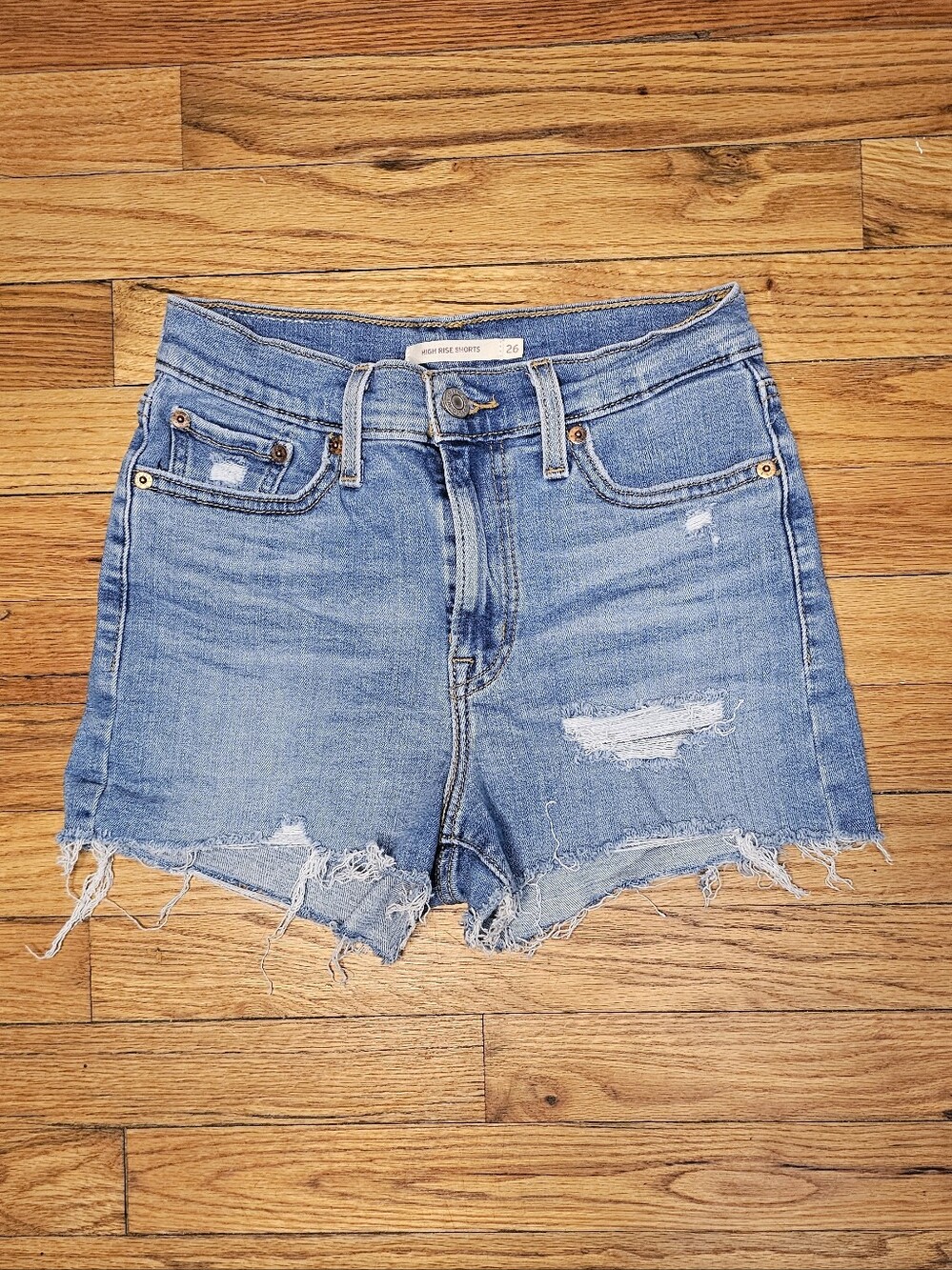 Levi's High Rise Denim Shorts